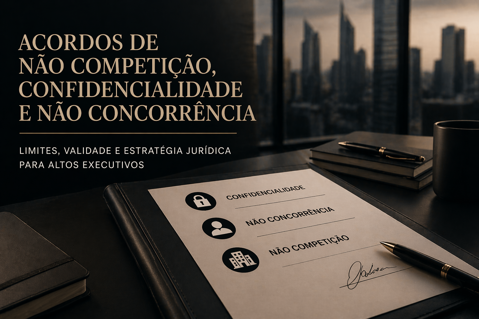 Acordos de não competição, confidencialidade e não concorrência